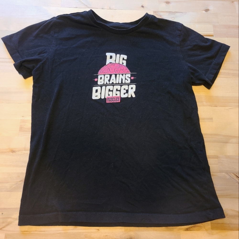 Beautiful OB Big Brains Oversized Heavyweight T-Shirt - Black